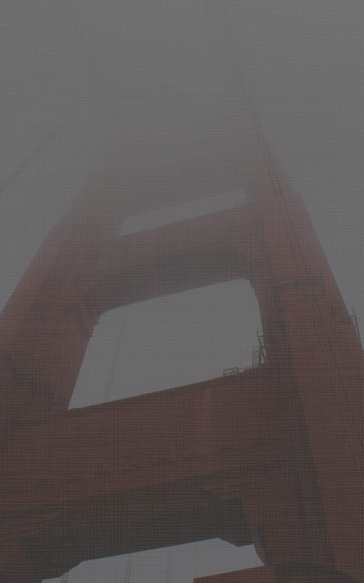 Founder as middleware concept graphic featuring the Golden Gate Bridge tower in fog