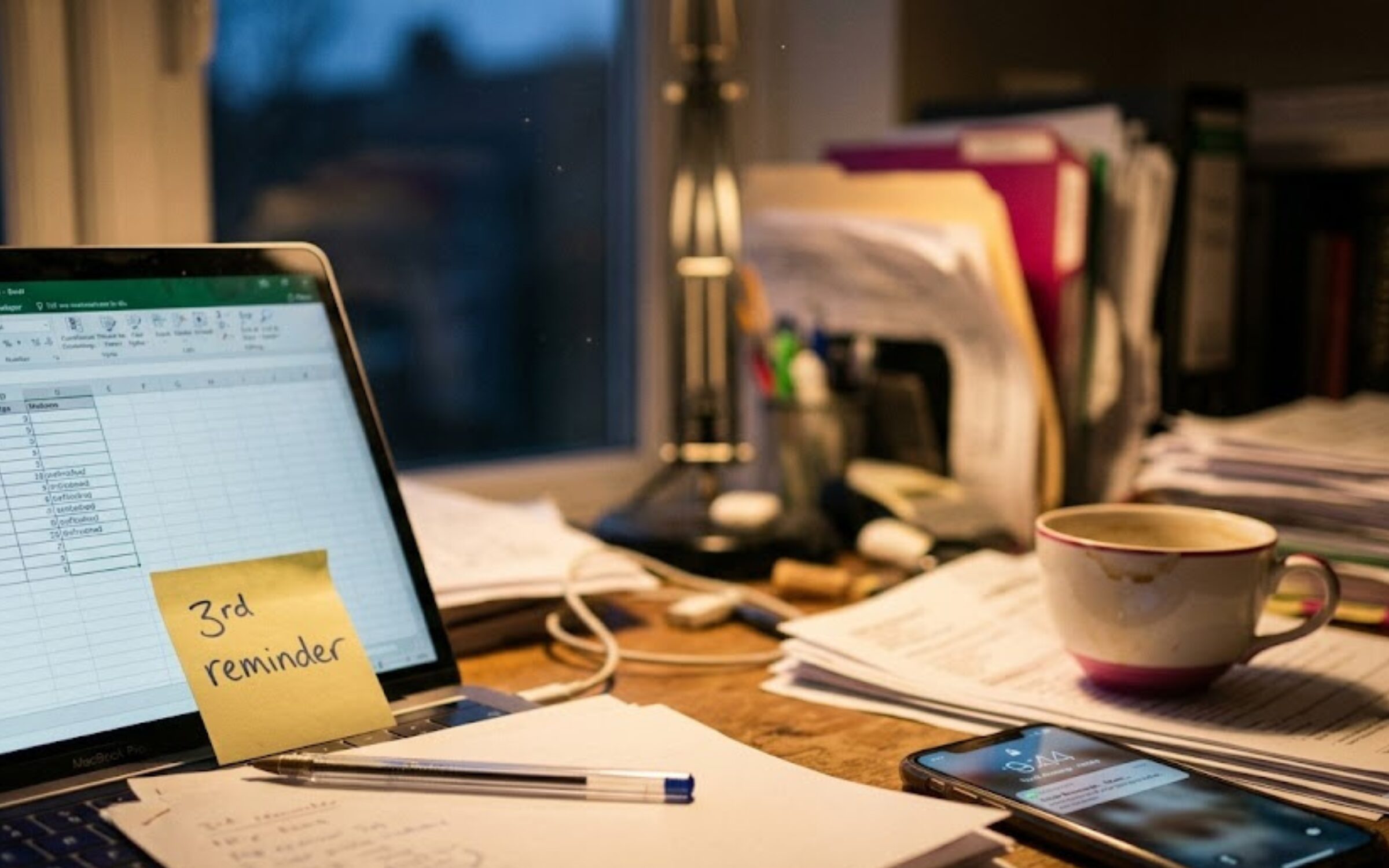 Editorial photograph representing the hidden cost of admin work in a small business