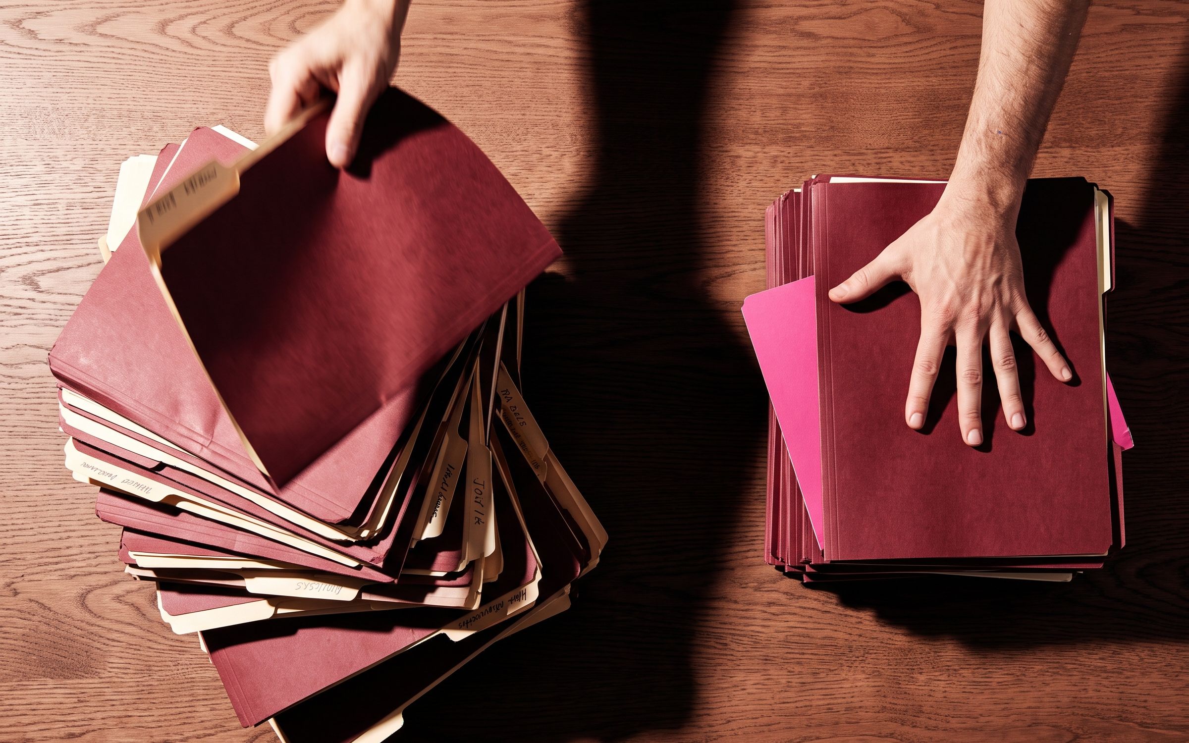 desk folders representing undercharging as a consultant isn't a money problem...it's a client-count problem
